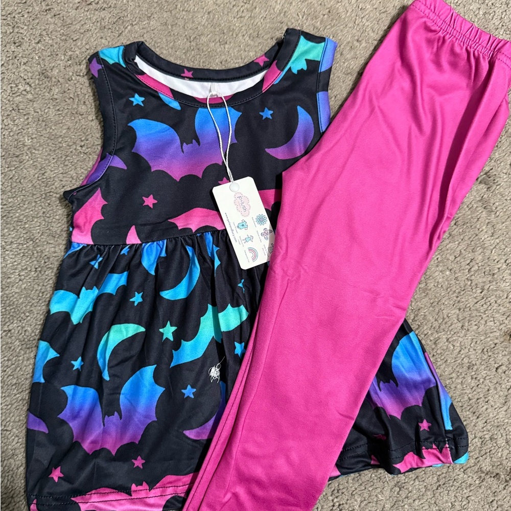 Vibrant Starry Night Kids Pajama Set